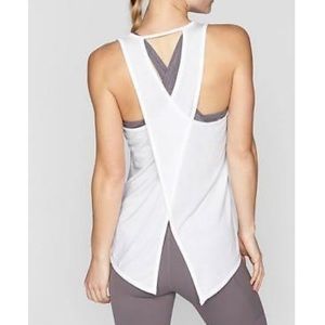 Athleta Essence Tie Back Tank Bright White XS